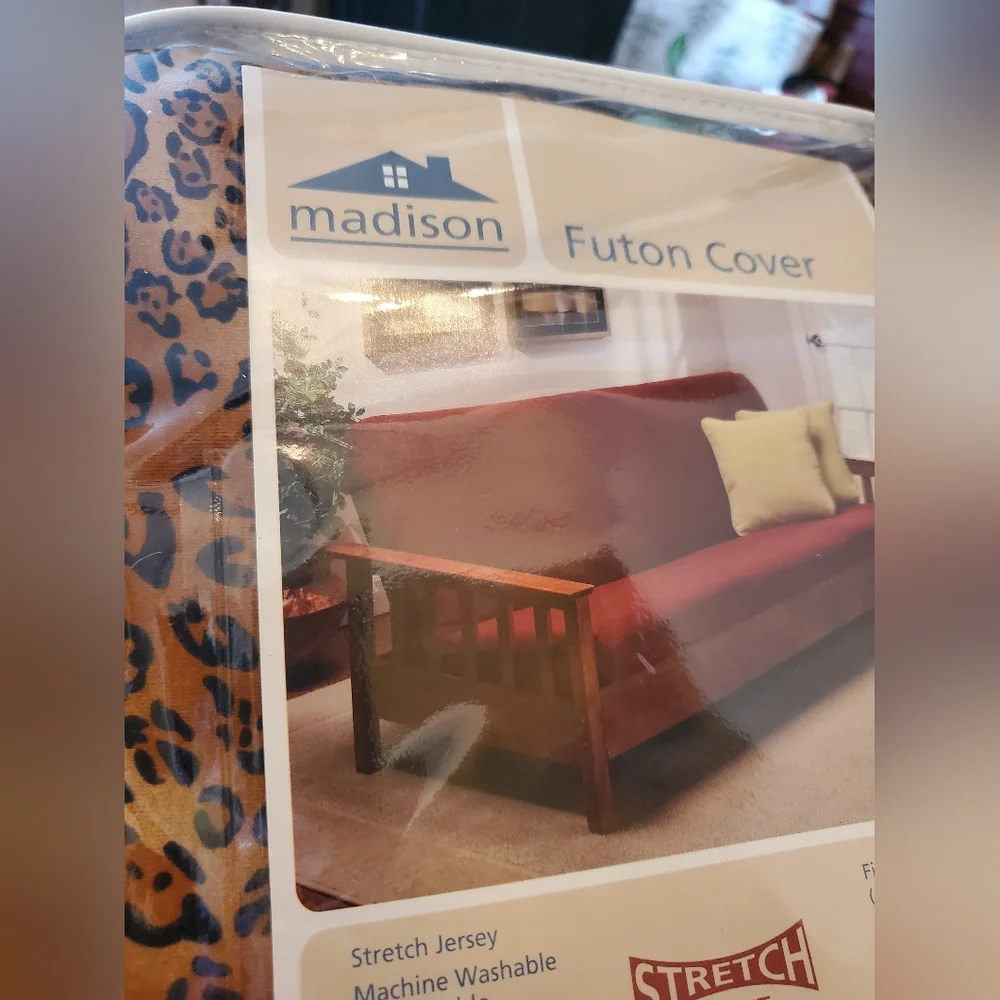 Futon Cover NWT Leopard Stretch Jersey Home Furniture Cover - Picture 4 of 5